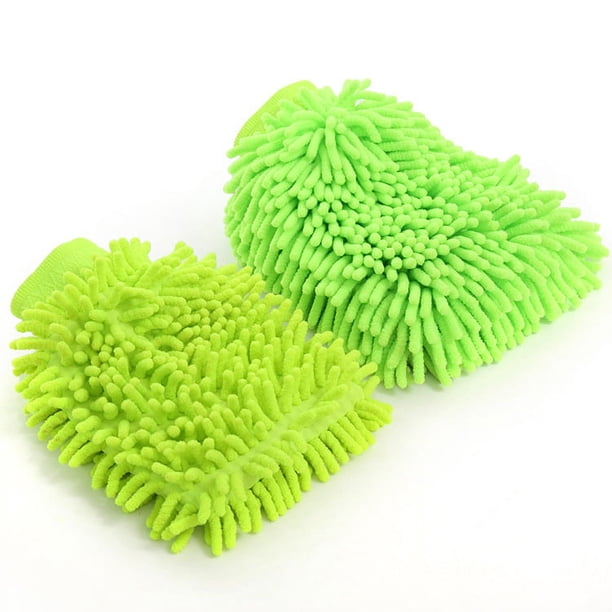 Guantes de limpieza de automóviles de doble cara engrosados 60 g chenilla coral trapo de lavado de automóviles contra insectos herramientas de limpieza de lavado de automóviles que no dañan