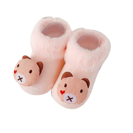 

GEZHEN Comfortable Baby Toddler Shoes Cute Cartoon Owl Bear Shape Soft Children s Cotton Breathable Floor Sneakers Autumn and Winter Children Warm Non Slip 0-6 Months