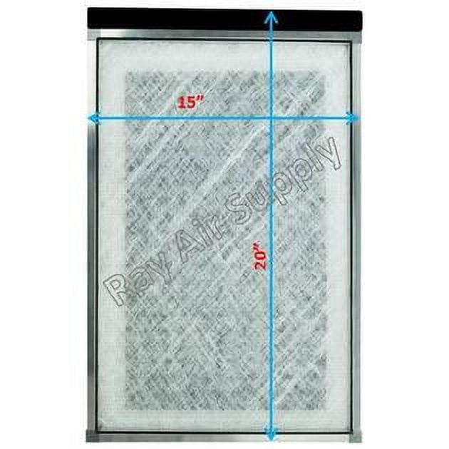 RAYAIR SUPPLY 15x20 Replacement Filter Pads Compatible with AlpinePure ET Air Cleaner 15x20 Refills (3 Pack) WHITE