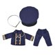 thumbnail image 1 of Traje de muñeca, regalos, escena, foto, utilería, suministros de bricolaje, uniforme suave, figuras de peluche, juguetes Azul marino, 1 of 8