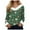 Z2-Green, variant on larppty Women's Ugly Christmas Sweater with Plush Faux Fur Trim with Relaxed V-Neck (Brick Red, XL)
