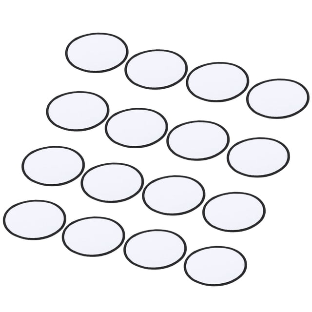 Uxcell 16 piezas de parches de sublimación en blanco de 8 cm/3.15" para planchar, parches de transferencia de calor para reparación, manualidades DIY en blanco