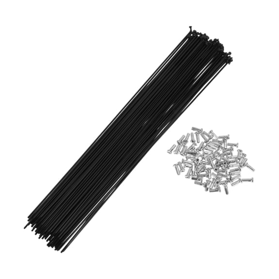 72 Set 14G Bicycle Spoke 289mm Bike Wheel Spoke Carbon Steel Black