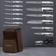 thumbnail image 2 of Juego de cuchillos Astercook de 15 piezas con bloque afilador incorporado, 2 of 9