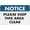 Warning Sign 3, variant on Notice Please Keep This Area Clear Sign 8"x12" Aluminum Sign Reflective - Uv Protected, Waterproof, Weatherproof And Fade Resistant - 4Pre-Drilled Holes
