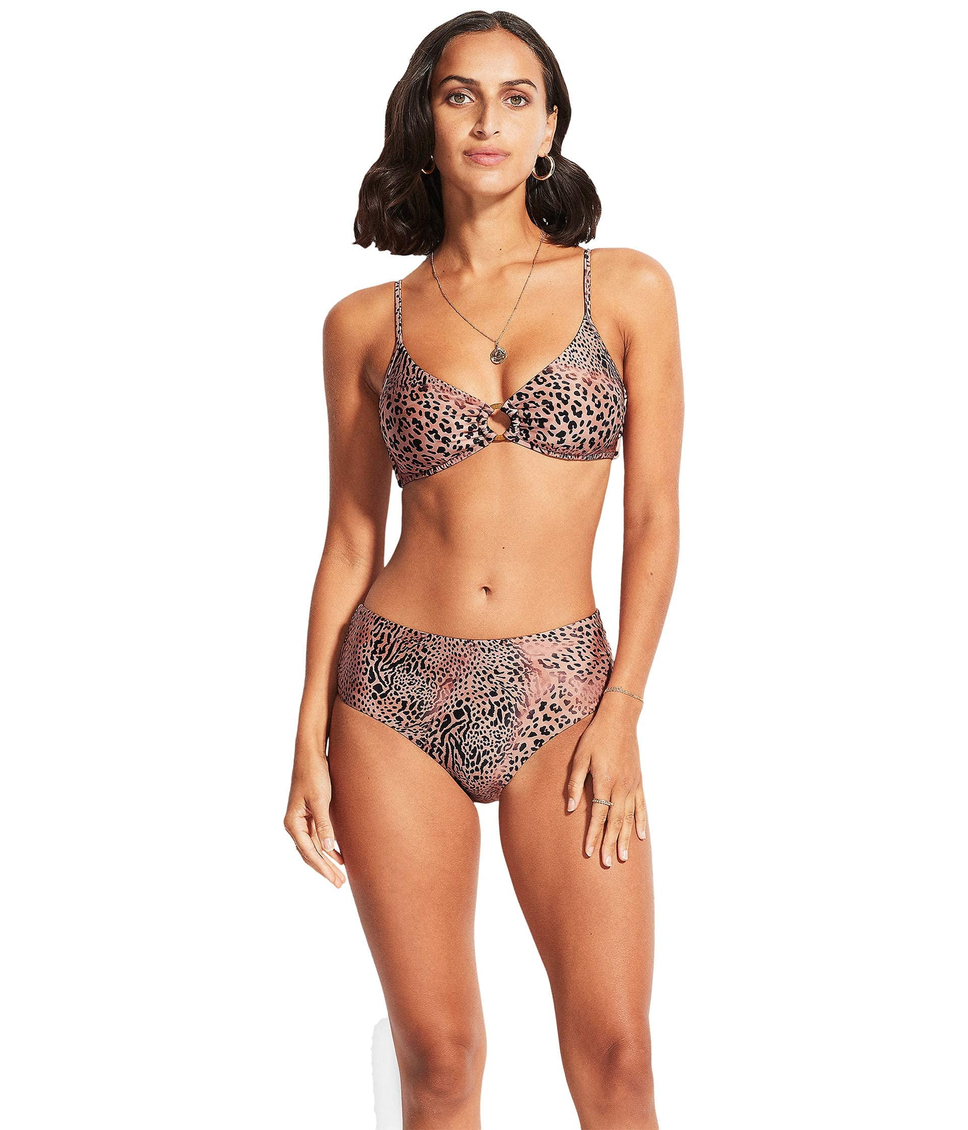 Seafolly SEA DIVE HIGH NECK MAILLOT - Costume da bagno - black/nero