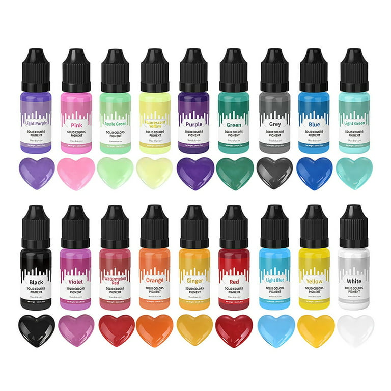 18 Colors Epoxy Resin Pigment Opaque Liquid Color Dye Solid - Temu