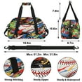 thumbnail image 2 of Qzjjjmy Sports Gym Bag Baseball Sport Duffel Bag Duffle Overnight bag Travel Bag, 2 of 7