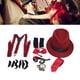 thumbnail image 1 of Conjunto De Disfraz De Anciano De Los Años 20, Kit De Vestir De Gángster Con Sombrero, Tirantes, Reloj, Pipa, Pajarita, Gafas, Para Fiestas De Baile Retro Para Niños, 1 of 7