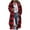 Red1, variant on LIaqionyy Women's Plaid Long Shirt Jacket Shacket Button down Casual Collared Jackets Coats with Pocket