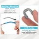 thumbnail image 4 of Almohadillas para las orejas de gafas Uxcell, 12 pares de agarres para gafas de 3-10 mm, gris, 4 of 6
