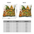 thumbnail image 6 of Wukai Thanksgiving Truck Premium Polyester Fleece Pillow Covers with Hidden Zipper Closure,Luxuriously Soft and Durable-24"x24", 6 of 7