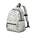 thumbnail image 2 of White Cartoon Dinosaurs Sweets Rainbows Cute School Backpack with Padded Back and Adjustable Shoulder Straps 13.4"x11"x4.7", 2 of 5