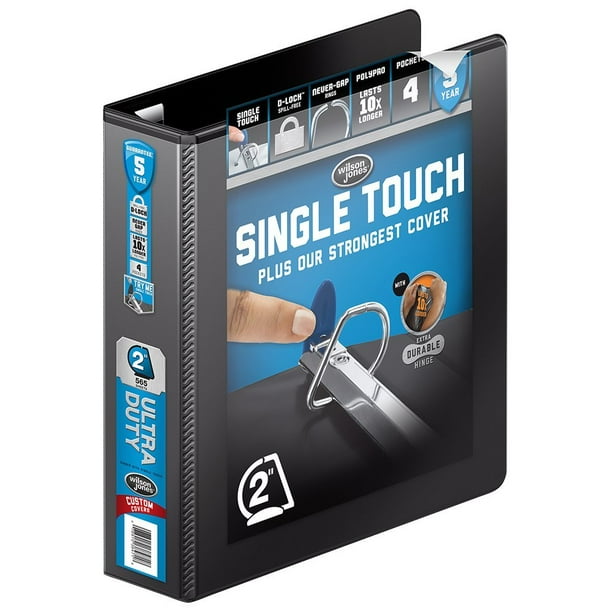 3 Ring Binder 2 Inch, Ultra Duty DRing View Binder with Extra Durable