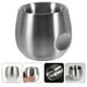 thumbnail image 2 of Cuenco de afeitar de acero inoxidable de doble capa para hombres, taza duradera y anticaídas para afeitarse la barba, ideal para uso en salón y en casa Accesorios de afeitado para hombres, 2 of 7