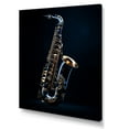 thumbnail image 2 of Designart "Midnight Blue Saxophone Serenade I" Music Canvas Wall Art, 2 of 7