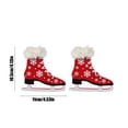 thumbnail image 3 of Xihbxyly Ofertas Del Dia de Hoy Relampago 2 Piezas de Navegación Adornada, Trineo Navegación, Colgante de Madera Hueco y Esponjoso, Adorno de Navidad, Colgante de Patines de Hielo, 3 of 6