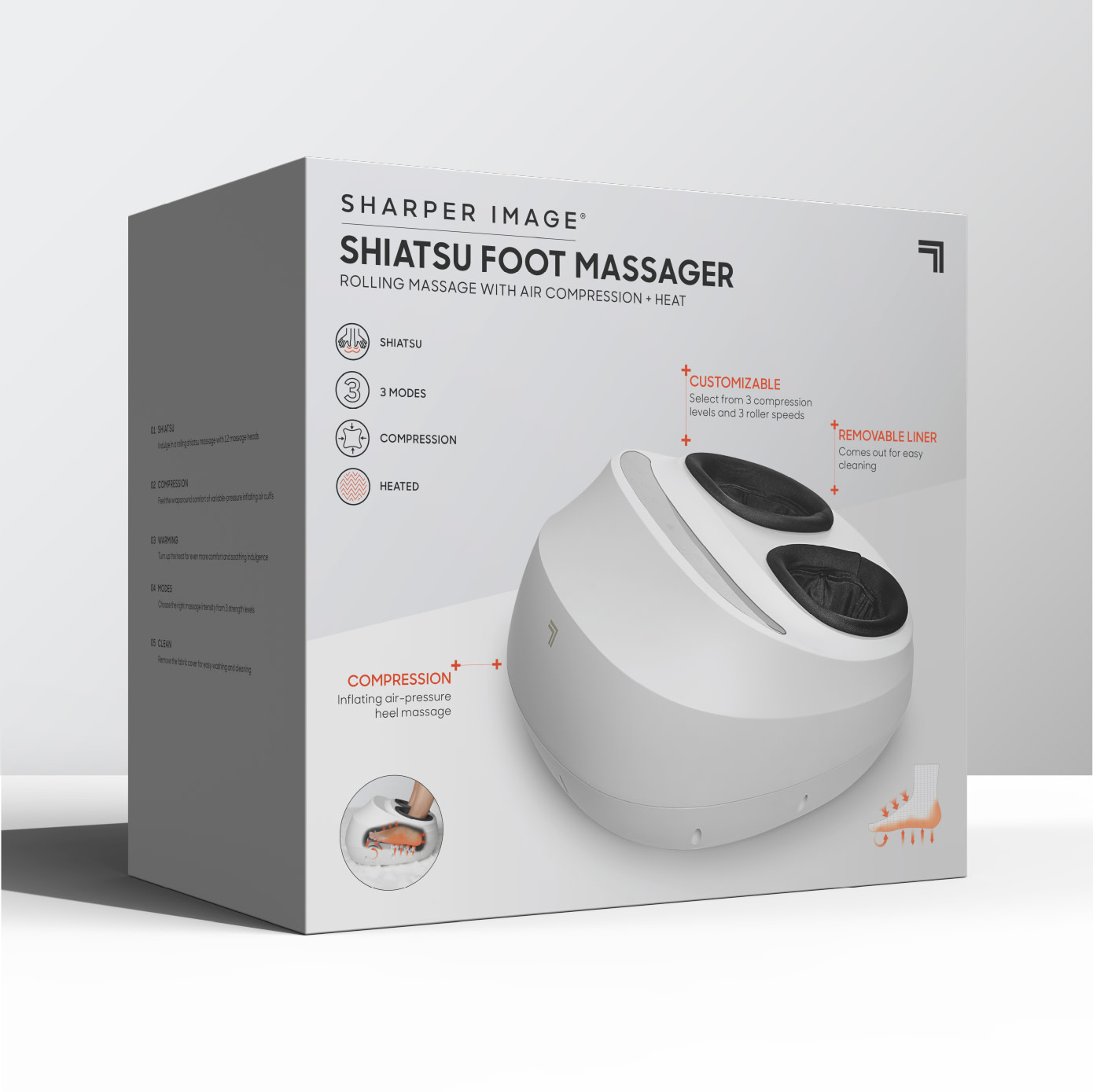 Sharper Image Shiatsu Foot Massager with Heat photo 7