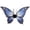 B, variant on HHJZPR 33.1in Halloween Fairy Butterfly Wings Costume, Large Print Fabric Elf Wing Accessory for Cosplay Party Dress Up