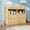 Natural Wood, variant on ANPOO Fluted Changing Table Dresser, 2-in-1 Convertible Baby Changing Station with Capacity Changing Tray, Removable Topper, Nursery Dresser with 4 Drawers & Open Storage, Anti-Tipping Device