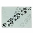 thumbnail image 1 of Running Cutting Board, Grunge Theme of Shoe Prints Pattern in Greyscale Tones, Decorative Tempered Glass Cutting and Serving Board, in 3 Sizes, by Ambesonne, 1 of 2