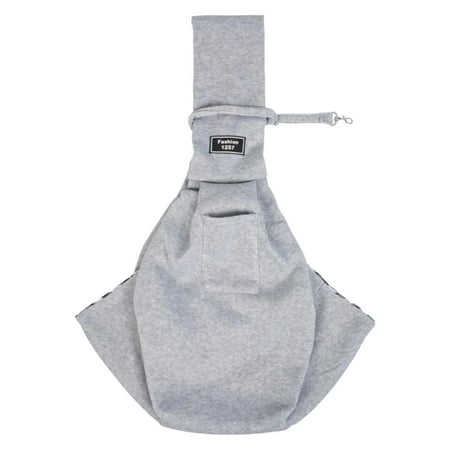 Adjustable Dog Sling Carrier - with Pocket  Safety Hook - Hands-Free  Breathable - Small Animals Crossbody Shoulder Bag