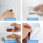 Luxtrada Roll Big Size Waterproof Oil Proof Aluminum Foil Sticker Self Adhesive Wallpaper Kitchen Stove Wall Sticker