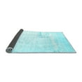 thumbnail image 2 of Ahgly Company Indoor Rectangle Solid Light Blue Modern Area Rugs, 2' x 4', 2 of 4