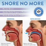 Good Morning Snore Solution Anti Snoring Mouthpiece for Adults, Tongue Retaining Snore Stopper Mouth Guard for Snoring, Regular Size