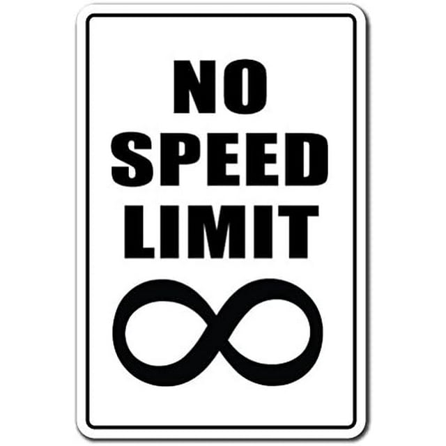 SignMission 8" X 12" Plastic Sign, Speed Limit