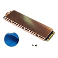 thumbnail image 1 of WDOplteas Enfriador Disipador Calor SSD M.2 Cobre Con Almohadilla Térmica Silicona para Computadora Portátil (2 Lados), 1 of 9