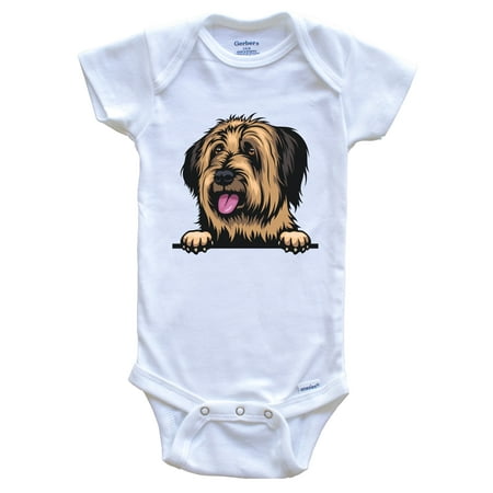 

Briard Dog Breed Cute One Piece Baby Bodysuit 3-6 months white