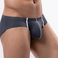 thumbnail image 3 of Swim Underwear for Men  Low Rise Briefs with Elastic Waistband and Mesh Patchwork, 3 of 7
