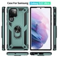 thumbnail image 2 of Compatible with Samsung Galaxy S21 Ultra Case Built-in 360 Ring Holder Kickstand, Extreme Protection Military Armor Magnetic Car Dual Layer Protective Heavy Duty Phone Cover,Darkgreen, 2 of 8