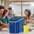 thumbnail image 2 of Costway Portable Compact Electric Ice Maker Machine Mini Cube 26lb/Day ABS Navy, 2 of 10
