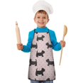 thumbnail image 2 of Scottish Terrier Kids Aprons for Girls and Boys,Adjustable Neck Strap Toddler Aprons for Kids Cooking Baking, 2 of 7