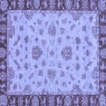 thumbnail image 1 of Ahgly Company Indoor Square Abstract Blue Modern Area Rugs, 3' Square, 1 of 4