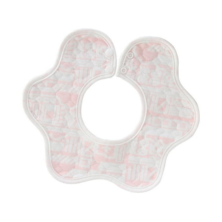 

Baby Saliva Towel 360 ° Rotation Flower Waterproof Saliva Towel Bib Baby Eating Bag Orange One Size