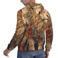 thumbnail image 3 of KLL Majestic Cosmic Lion Print Mens Hoodie Long Sleeve Casual Pullover Hooded Sweatshirt Fashion Drawstring Hoodies with Pocket-XX-Large, 3 of 6