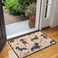 thumbnail image 2 of Dachshund and Flower Door Rugs,Washable Non Slip Door Mats Indoor,Decorative Door Mats,Entry Mat Indoor for Entrance,Bedroom,Kitchen,Bathroom,30"x17", 2 of 6