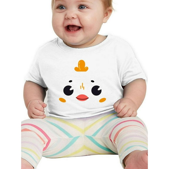 Cute Baby Chick Face T-Shirt Infant -Image by Shutterstock,  6 Months