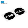 thumbnail image 3 of Uxcell 4" Dia Adhesive Round Push Pull Door Sign Black 4 Set, 3 of 6