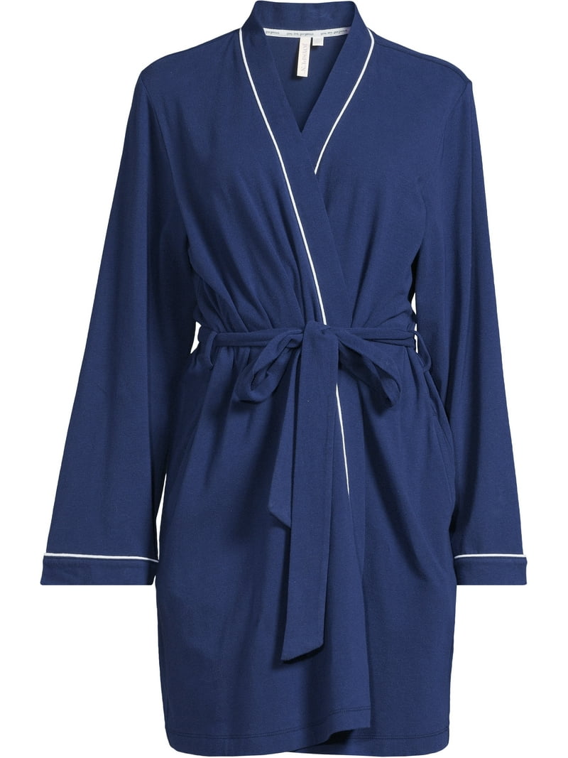 jersey dressing gown womens Bamboo jersey robe - lavender - knit robe