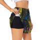 thumbnail image 1 of Balery Cute Blue Frog Pantalones cortos deportivos para mujer con forro y dos bolsillos, elásticos, para entrenamiento, gimnasio, yoga-Medium, 1 of 7