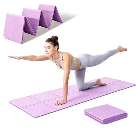 Foldable Travel Yoga Mat – for Pilates, Exercise, Home & Gym Workouts