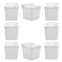 TEHAUX  8 Pcs Pegboard Containers Garage Workbench Bins Storage Office