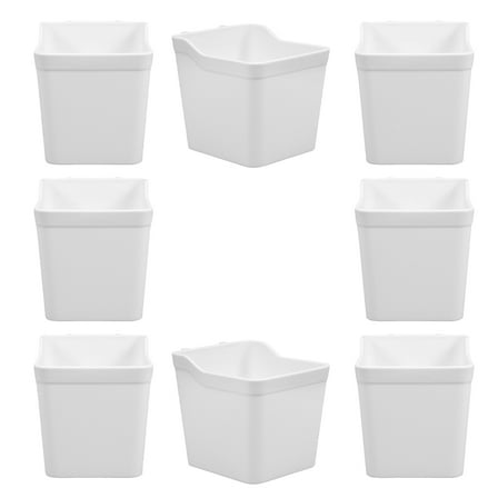 TEHAUX  8 Pcs Pegboard Containers Garage Workbench Bins Storage Office