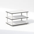 thumbnail image 1 of Furinno Just 3-Tier Toolless Multipurpose Printer Stand Display Storage Shelf, White w/White Tube, 1 of 1