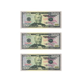 Movie Money Prop Money 1 Dollar Bills Realistic, Full Print 2 Sided Play  Money for Kids, Party and Movie Props, Fake Dollar Pranks for Adults