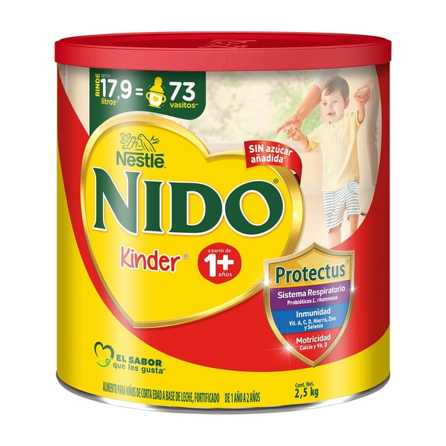 Nido Kinder, Alimento para Niños a partir de 1 año, Lata 2.5kg